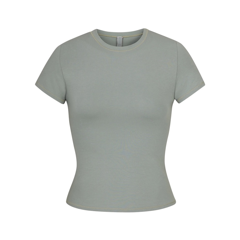 SKIMS Short Sleeve Tee - Sage Green